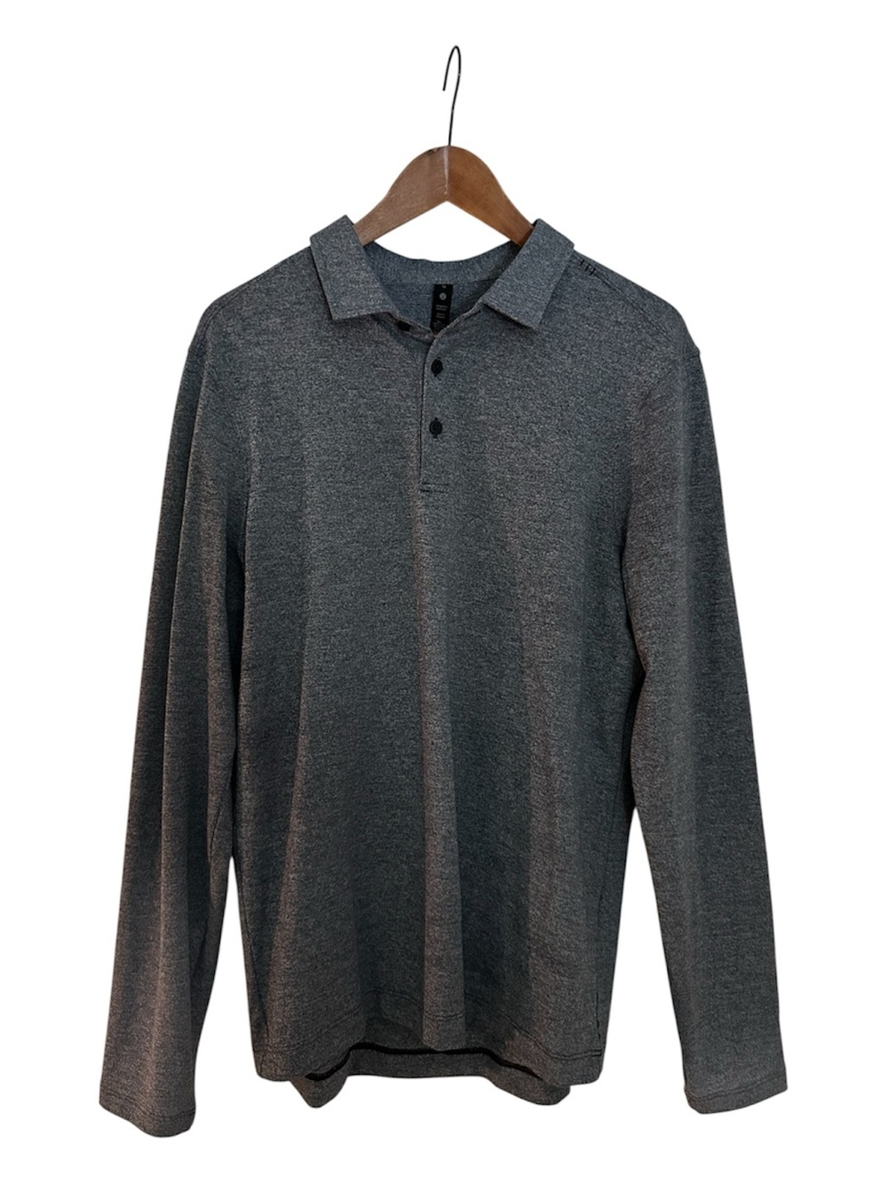 Lululemon Men's Long-Sleeve Polo Shirt - Gray